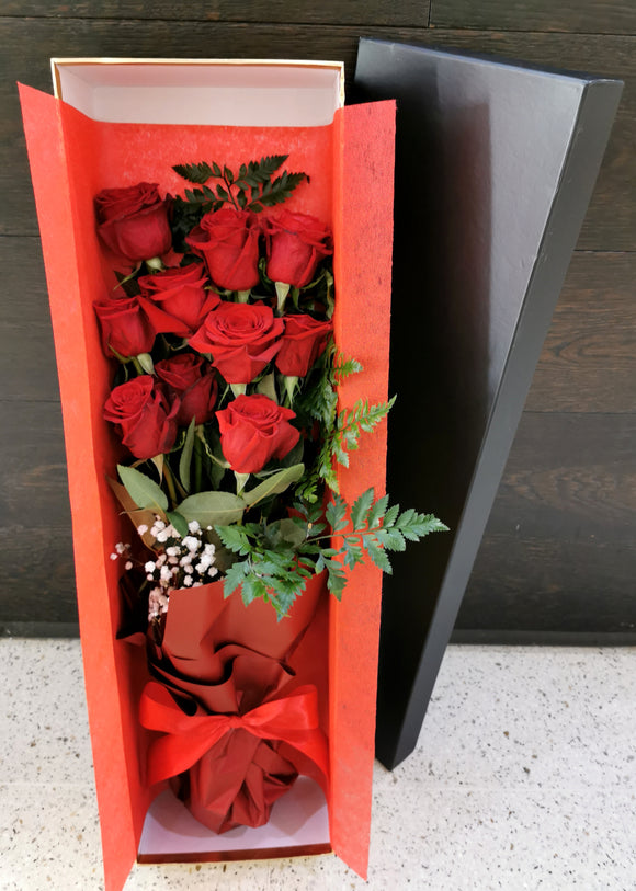 Roses classic long stem box